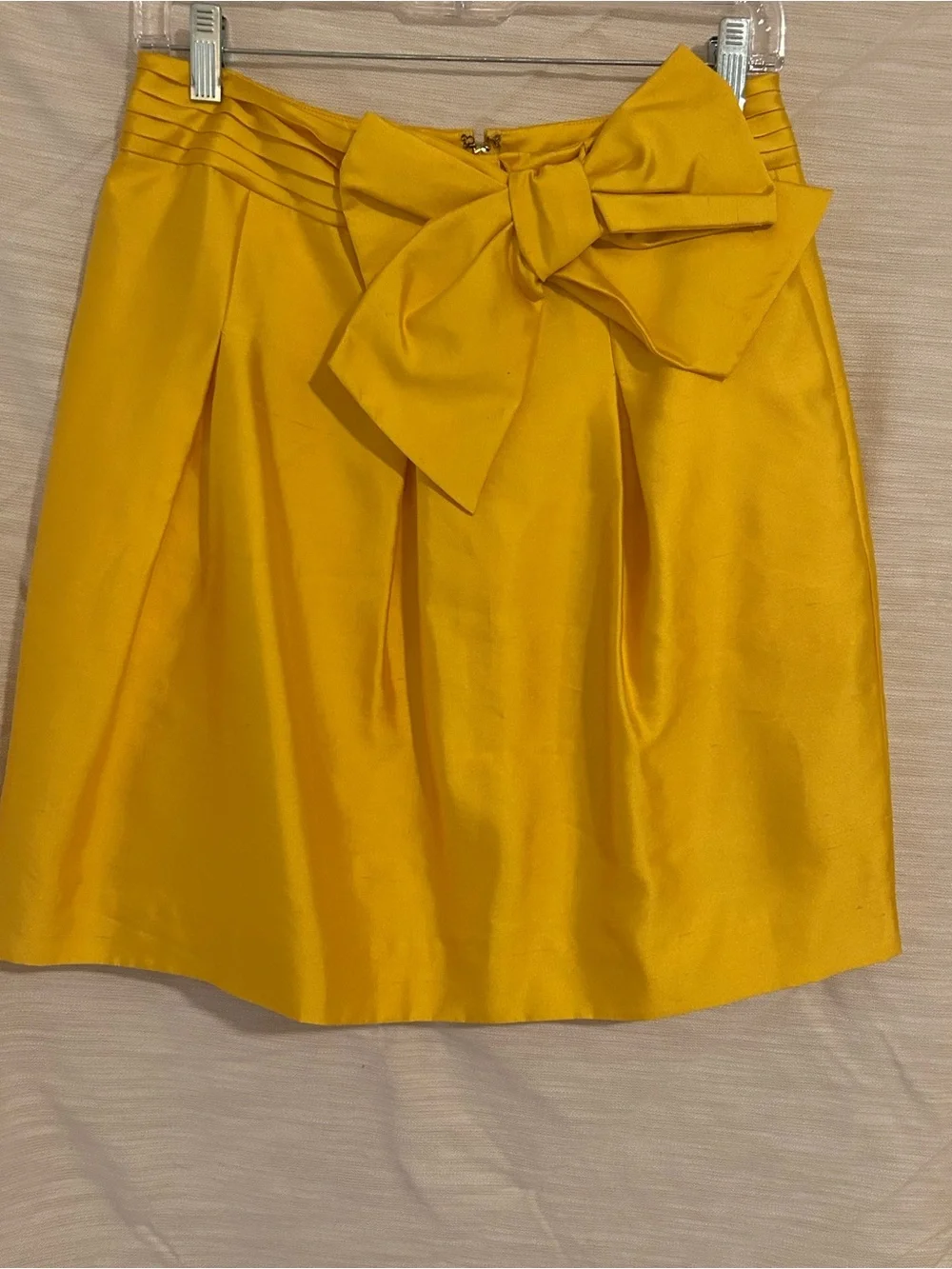 kate spade Yellow Bow-Front A-Line Mini Skirt
